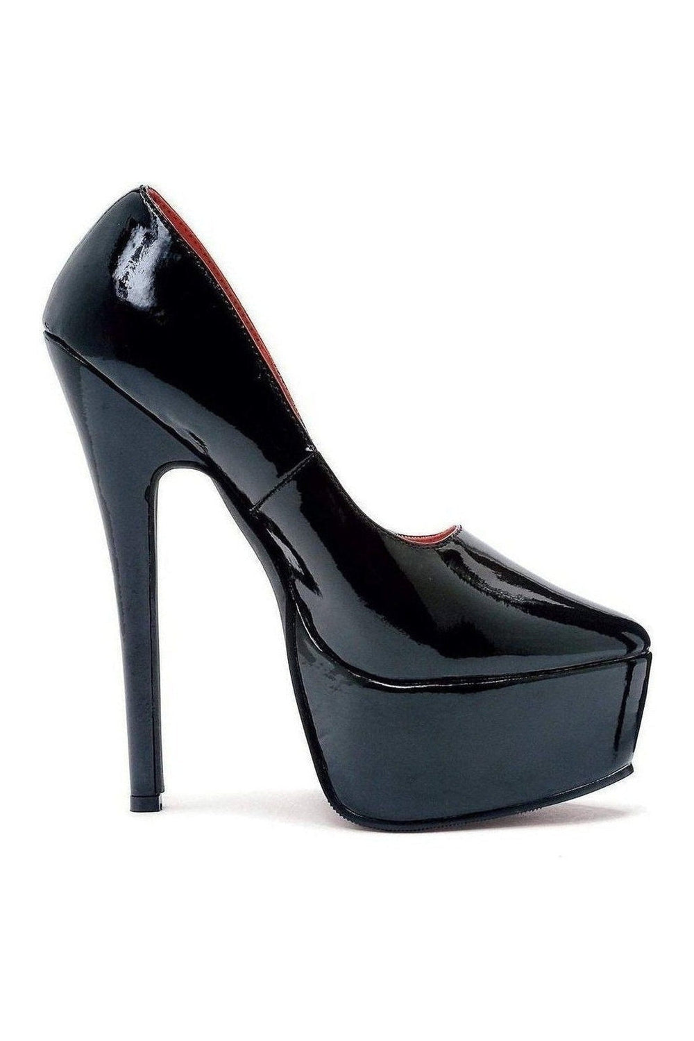 652-PRINCE Platform Pump | Black Patent-Ellie Shoes-SEXYSHOES.COM