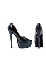 652-PRINCE Platform Pump  | Black  Patent