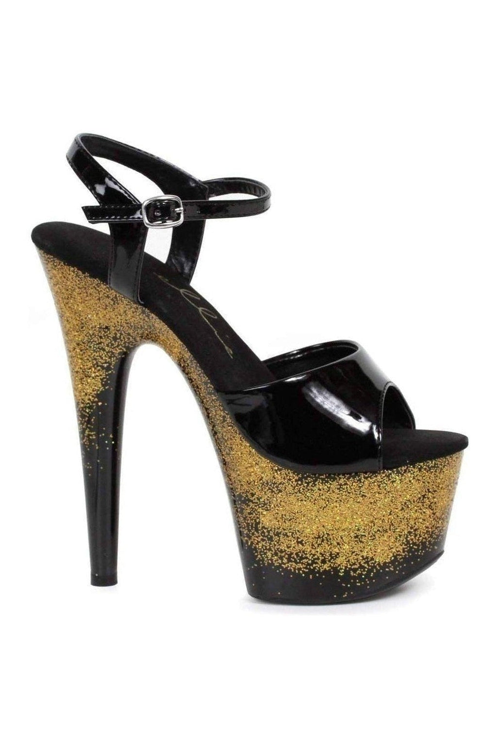 Ellie Shoes 709 CARI Platform Sandal in Clear Vinyl from SexyShoes.com