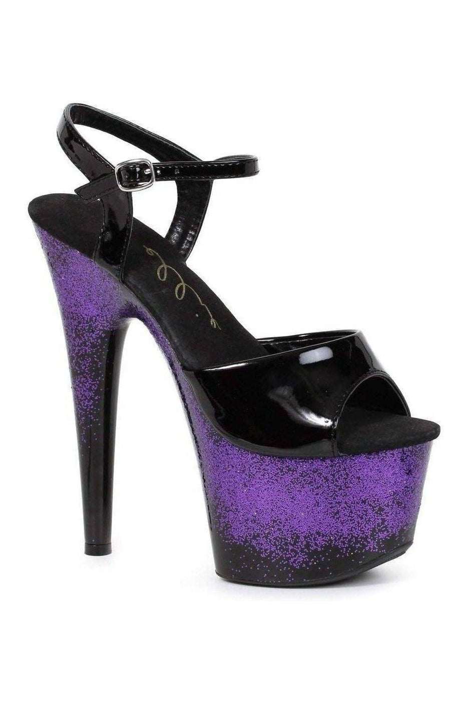 Ellie Shoes 709 CARI Platform Sandal in Clear Vinyl from SexyShoes.com