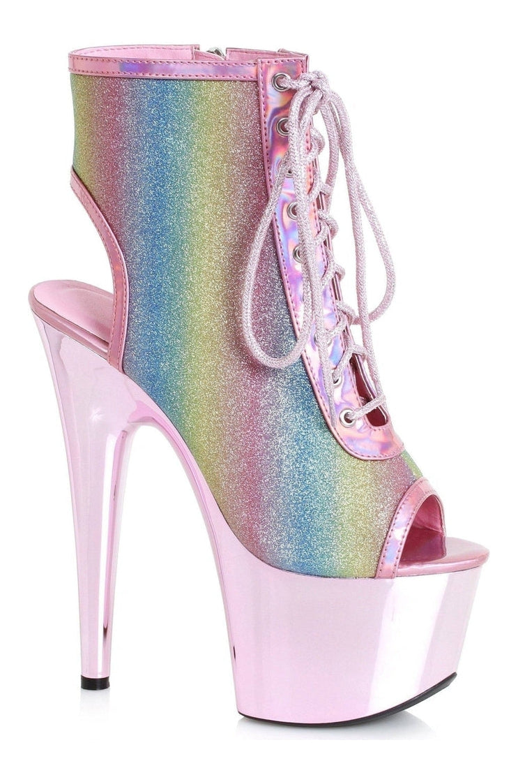 709-CLARA Platform Sandal | Pink Patent-Ellie Shoes-SEXYSHOES.COM