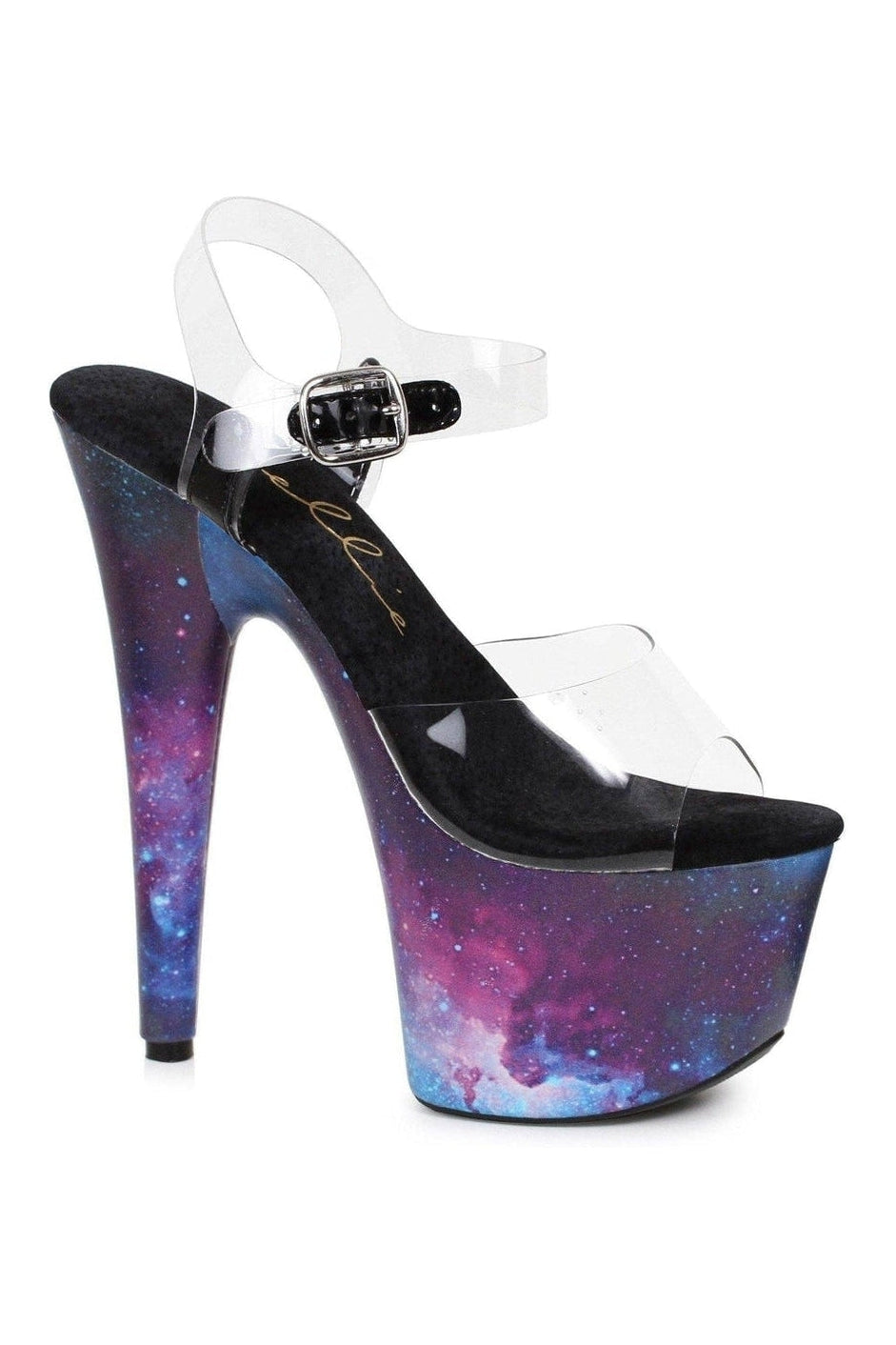 709-COSMO Platform Sandal | Clear Vinyl-Ellie Shoes-SEXYSHOES.COM