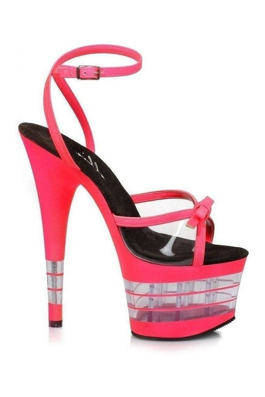 709-DEGREE Platform Sandal | Clear Vinyl-Ellie Shoes-SEXYSHOES.COM