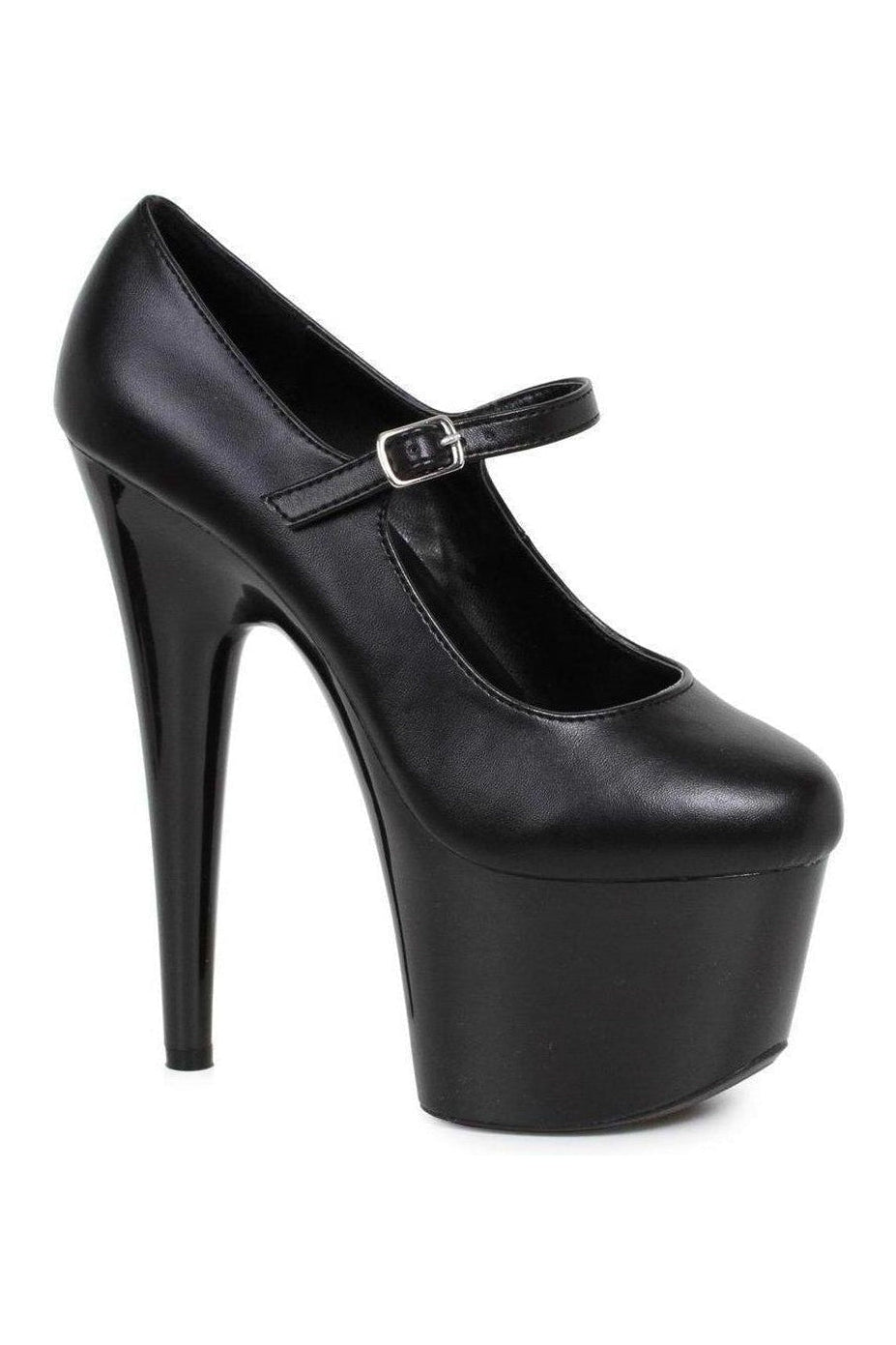 Ellie Shoes 709 DOM Platform Pump in Black Patent from SexyShoes.com