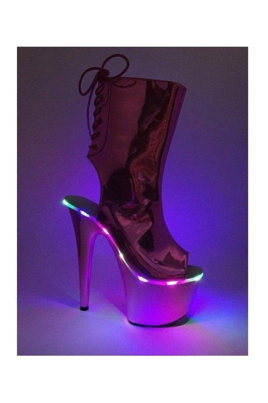 709-GEORGETTE LED Platform | Fuchsia Patent-Ellie Shoes-SEXYSHOES.COM