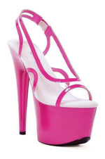 709-LEONA Platform Sandal  | Clear Vinyl