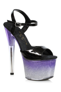 Ellie Shoes 709 MIRANDA Sandal in Purple Faux Leather from SexyShoes.com