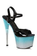 709-MIRANDA Sandal | Turquoise Faux Leather