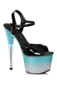 Ellie Shoes 709 MIRANDA Sandal in Turquoise Faux Leather from SexyShoes.com