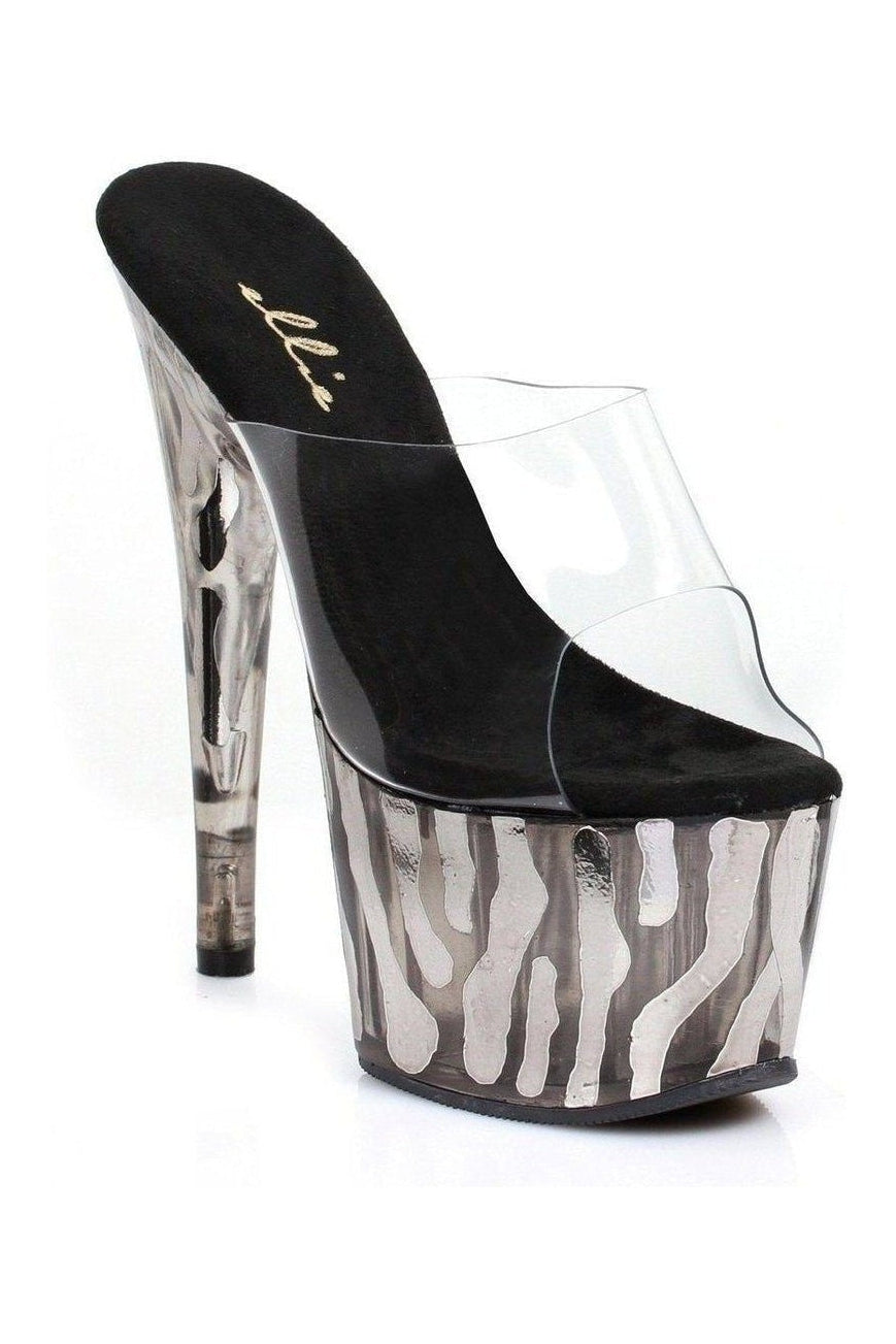 709-RUGGED Platform Slide | Clear Vinyl-Ellie Shoes-SEXYSHOES.COM