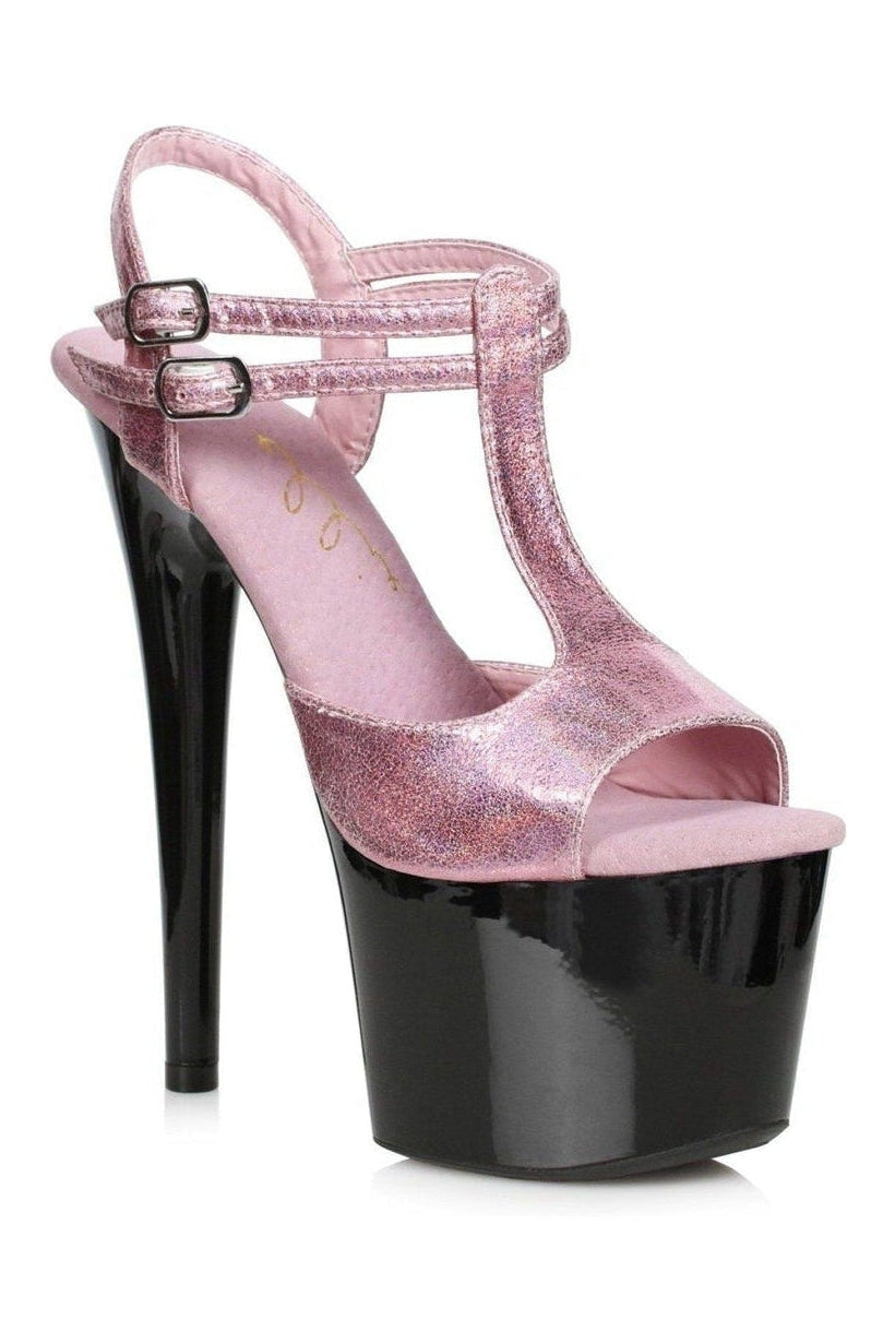 Ellie Shoes 709 ZAYA Stripper Sandal in Pink Glitter from SexyShoes.com