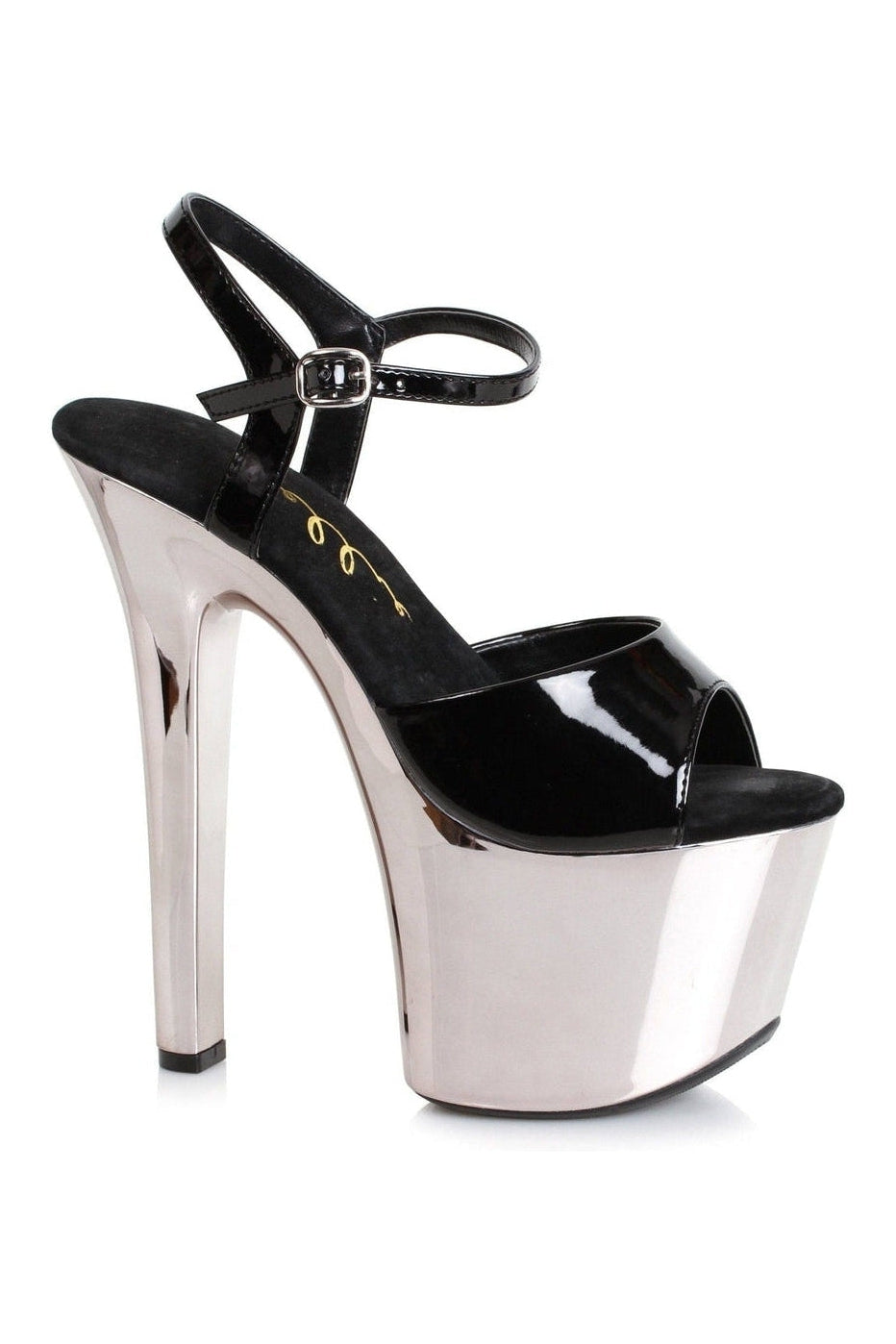 711-CHRISTY Platform Sandal | Black Patent-Ellie Shoes-SEXYSHOES.COM