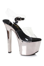 711-CHRISTY Platform Sandal | Clear Vinyl