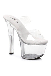 Ellie Shoes 711 COCO Stripper Sandal in Clear Vinyl from SexyShoes.com