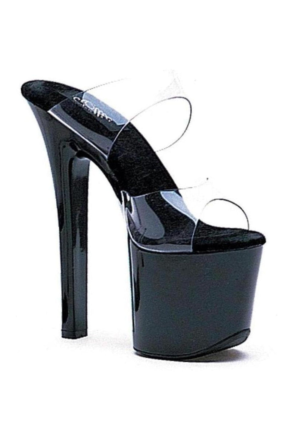 711-COCO Stripper Sandal | Clear Vinyl-Ellie Shoes-SEXYSHOES.COM