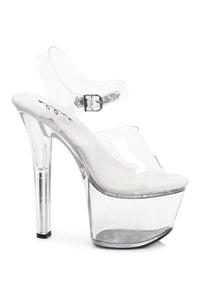 Ellie Shoes 711 FLIRT C Stripper Sandal in Clear Patent from SexyShoes.com