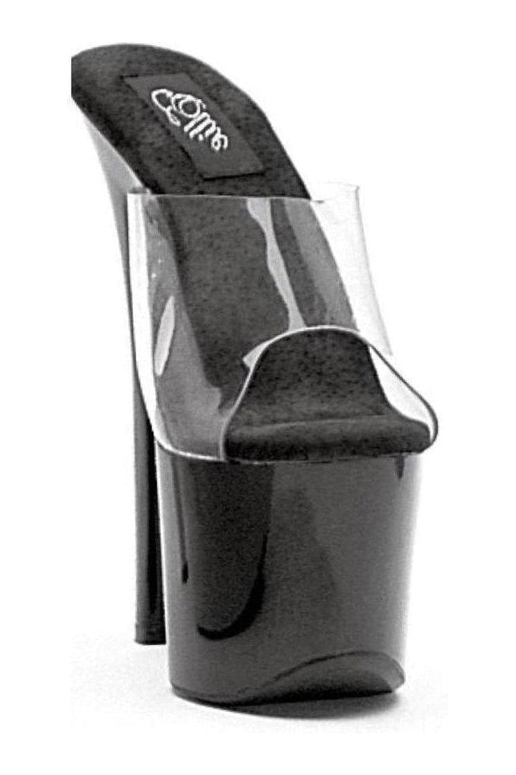 Ellie Shoes 711 VANITY Stripper Slide in Clear Patent from SexyShoes.com