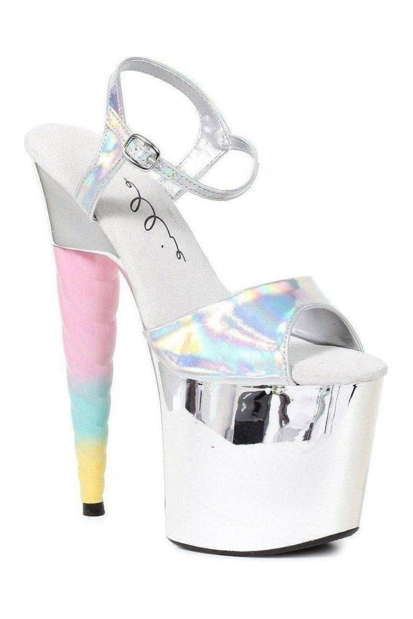 Ellie Shoes Silver Sandals Platform Stripper Shoes | Buy at Sexyshoes.com