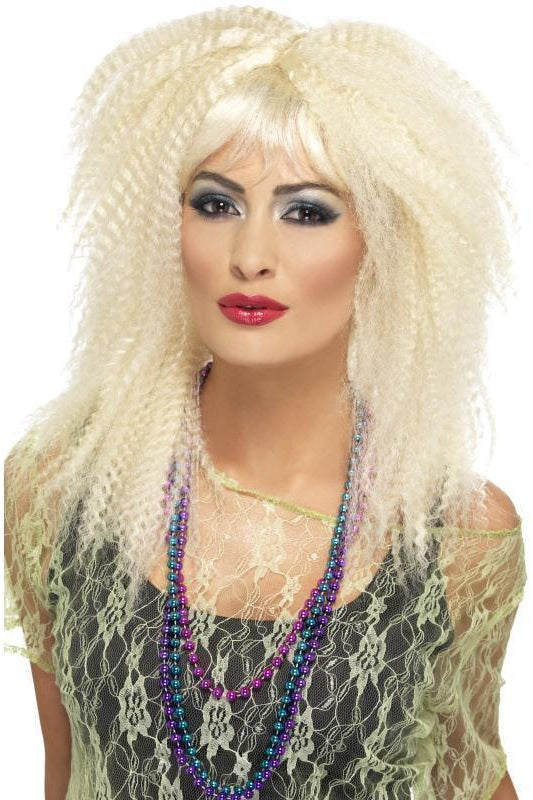 80s Trademark Crimp Wig | Blonde-Fever-SEXYSHOES.COM