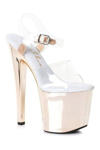 Ellie Shoes 821 BRIA Platform Sandal in Clear Vinyl from SexyShoes.com