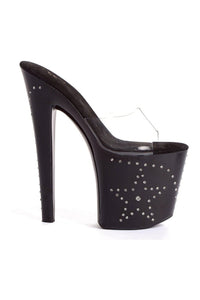 Ellie Shoes 821 STAR Platform Sandal in Clear Vinyl from SexyShoes.com