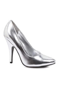 8220 Pump  | Silver Faux Leather