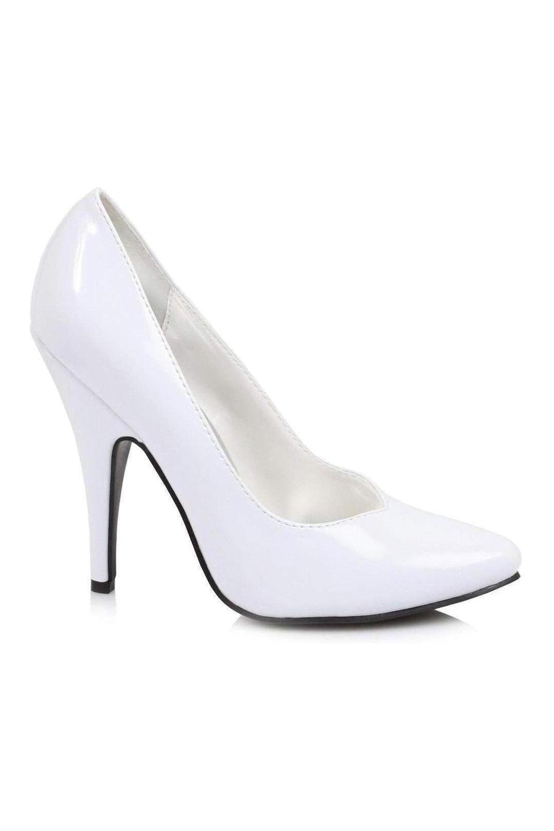 Ellie Shoes 8220 Pump in White Patent from SexyShoes.com
