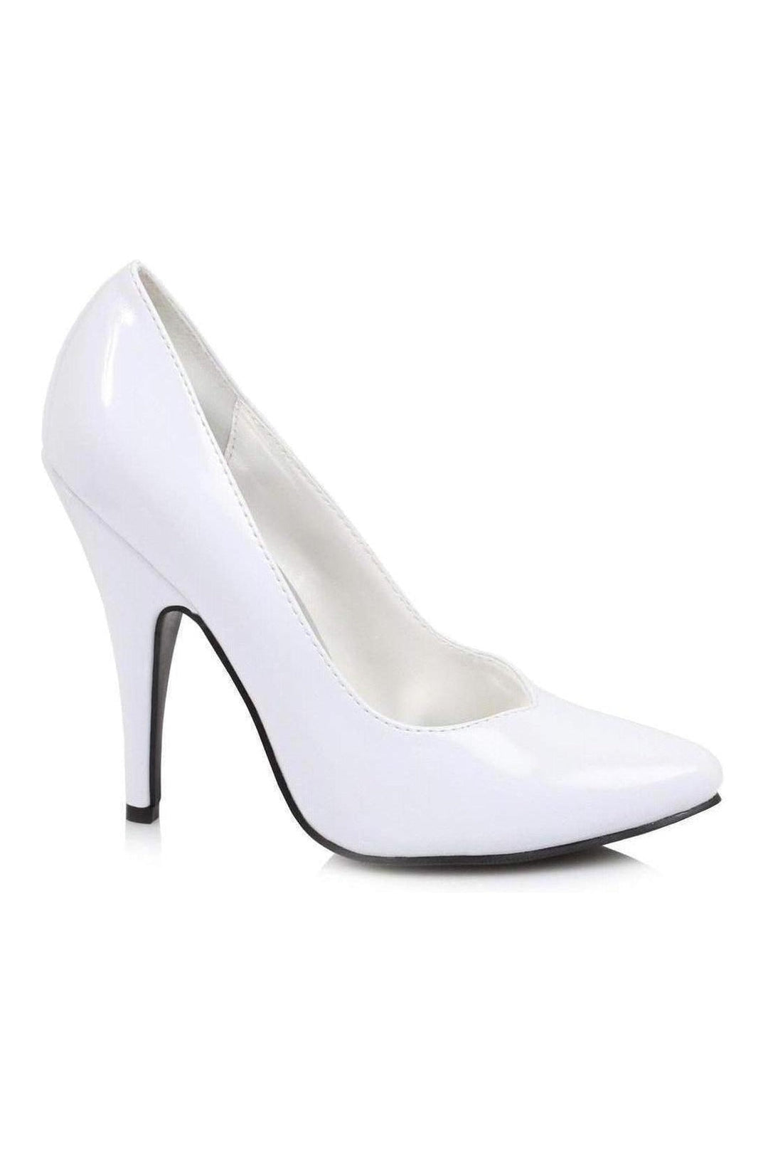 8220 Pump | White Patent-Pumps- Stripper Shoes at SEXYSHOES.COM