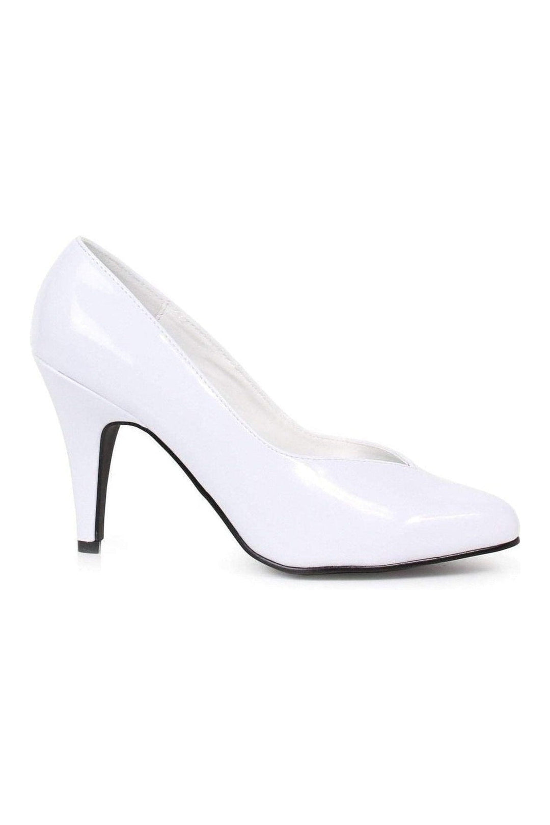 Ellie Shoes 8240 D Pump in White Patent from SexyShoes.com