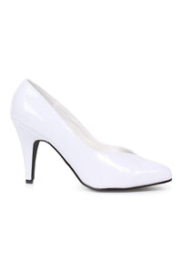 Ellie Shoes 8240 D Pump in White Patent from SexyShoes.com