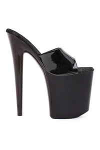 Ellie Shoes 850 VANITY Stripper Slide in Black Patent from SexyShoes.com