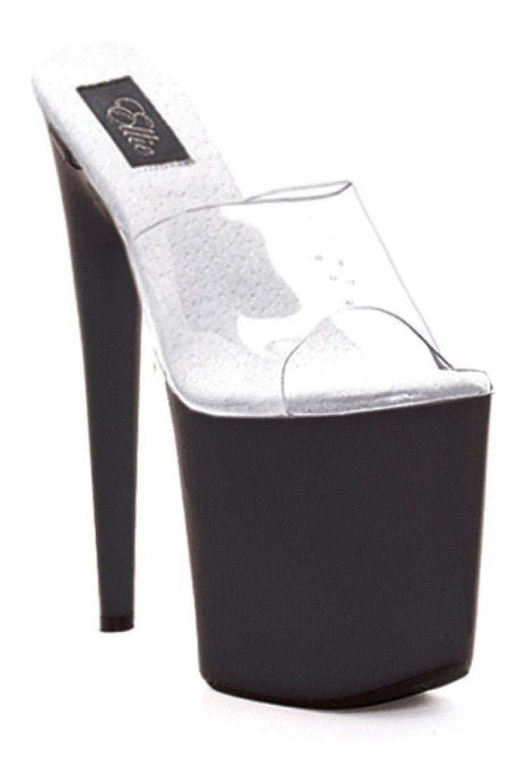 Ellie Shoes 850 VANITY Stripper Slide in Clear Patent from SexyShoes.com