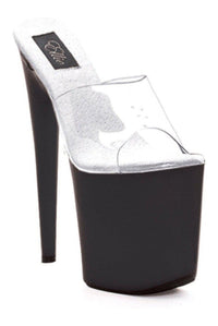 Ellie Shoes 850 VANITY Stripper Slide in Clear Patent from SexyShoes.com