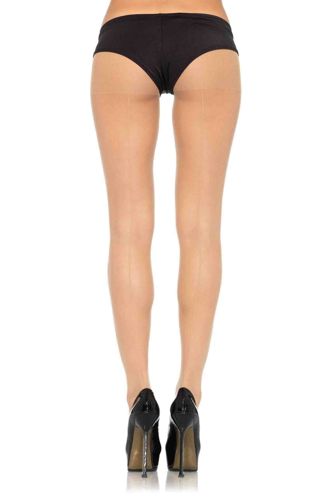 Sheer Backseam Pantyhose | Plus Size-Pantyhose-Leg Avenue-Nude-SEXYSHOES.COM