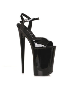 Ellie Shoes 909 JULIET Sandal in Black Faux Leather from SexyShoes.com