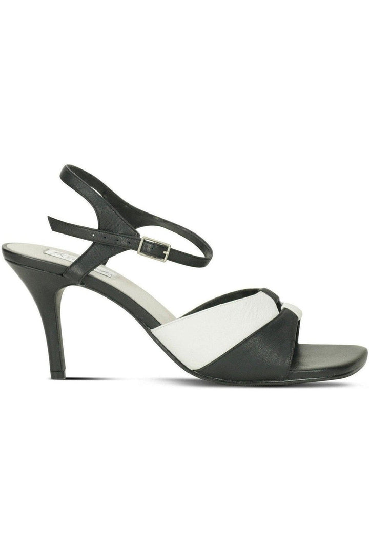 9720-Bella Leather Vintage Sandal | Black Leather-Sexyshoes Brand-Sandals-SEXYSHOES.COM