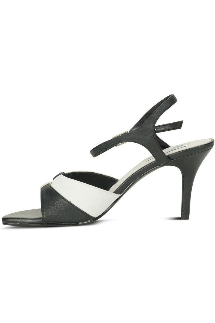 9720-Bella Leather Vintage Sandal | Black Leather-Sexyshoes Brand-Sandals-SEXYSHOES.COM