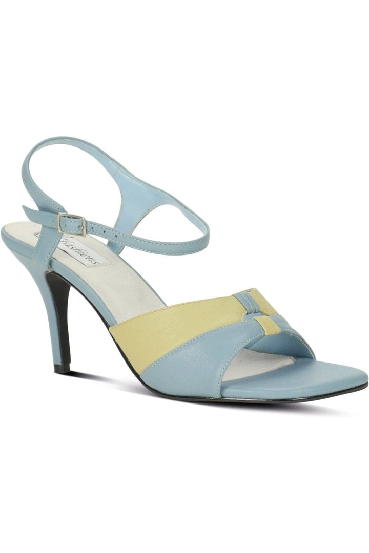 9720-Bella Leather Vintage Sandal | Blue Leather-Sexyshoes Brand-Blue-Sandals-SEXYSHOES.COM