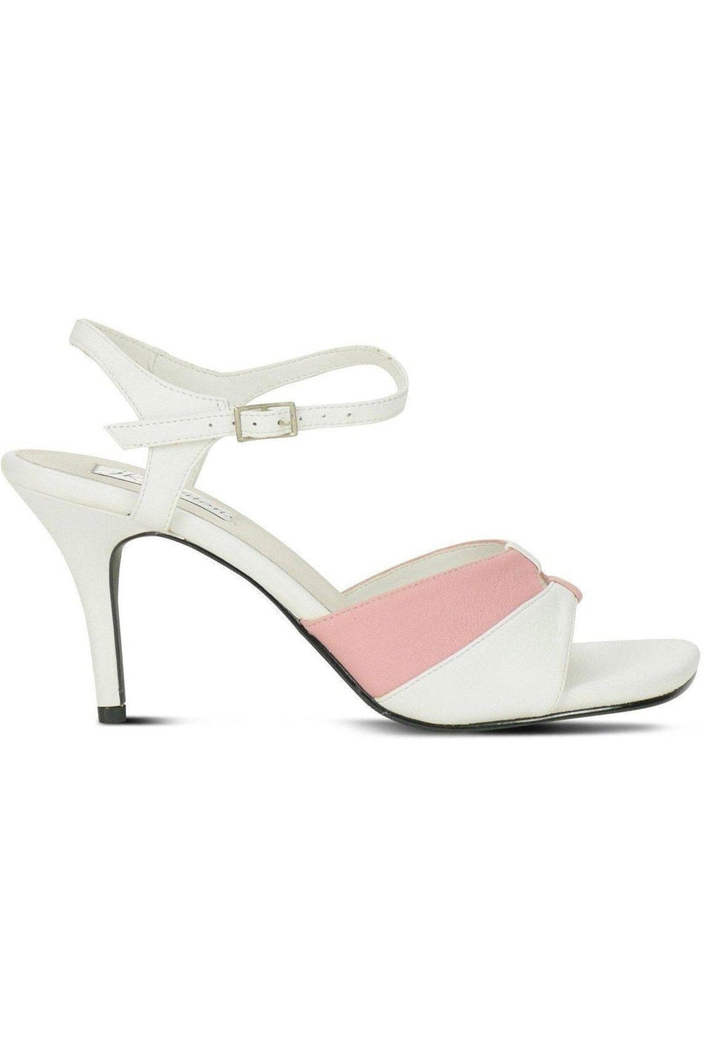 9720-Bella Leather Vintage Sandal | White Leather-Sexyshoes Brand-Sandals-SEXYSHOES.COM