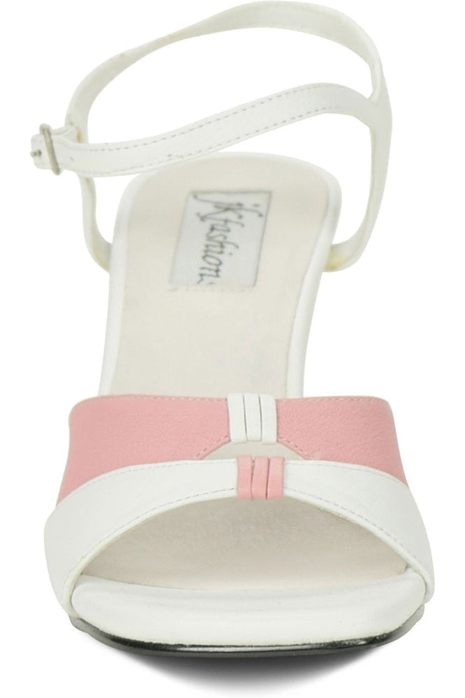9720-Bella Leather Vintage Sandal | White Leather-Sexyshoes Brand-Sandals-SEXYSHOES.COM