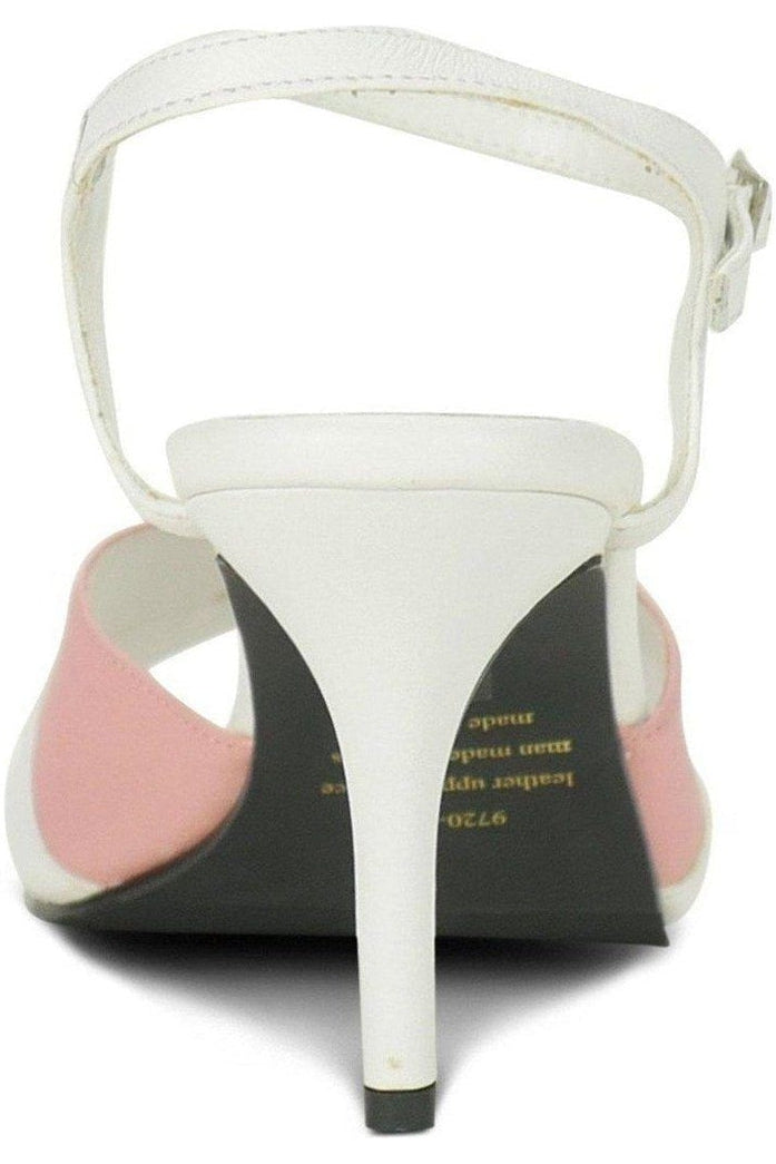 9720-Bella Leather Vintage Sandal | White Leather-Sexyshoes Brand-Sandals-SEXYSHOES.COM
