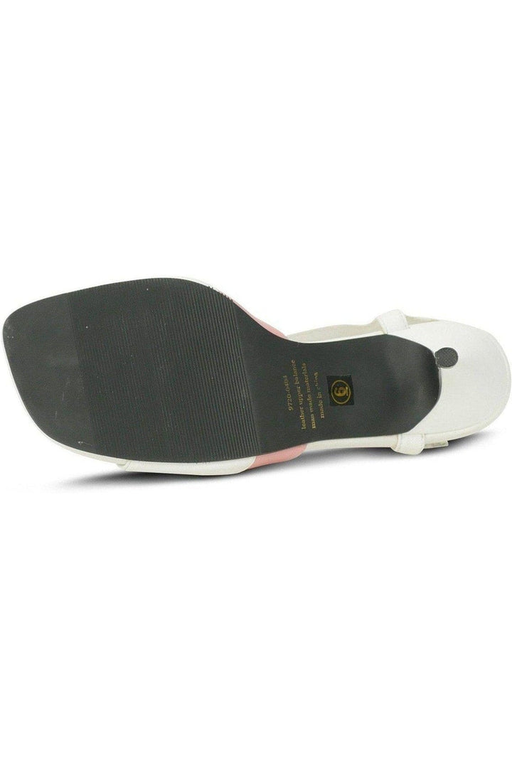 9720-Bella Leather Vintage Sandal | White Leather-Sexyshoes Brand-Sandals-SEXYSHOES.COM