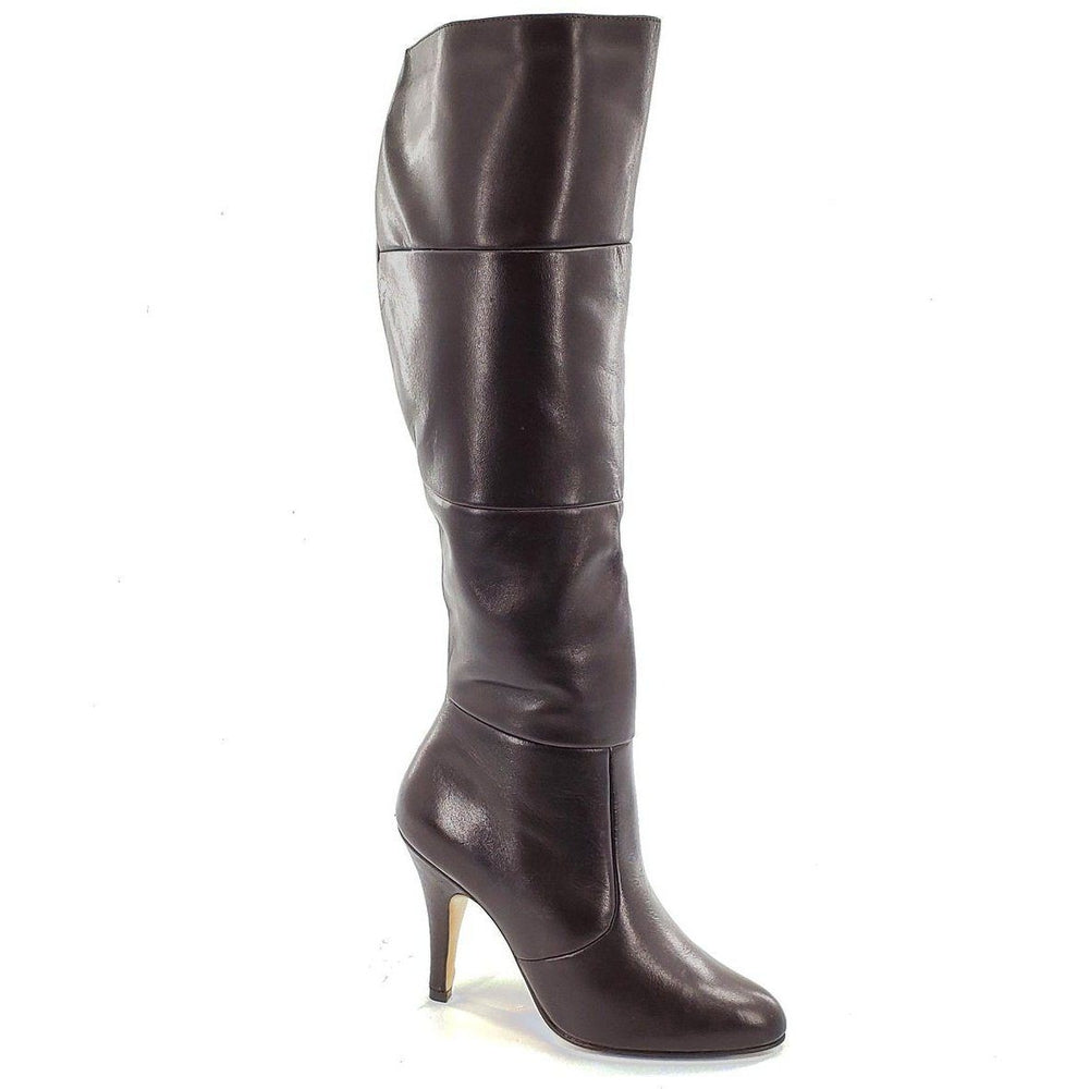 9811-Darling Leather Knee Boot | Brown Leather-Sexyshoes Brand-SEXYSHOES.COM
