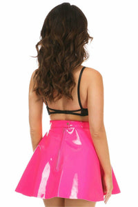 Daisy Corsets Hot Pink Patent Skirt in Pink 