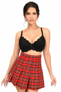 Daisy Corsets Red Plaid Skirt in Red  from SexyShoes.com