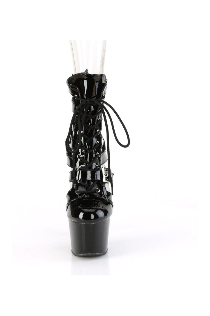 ADORE-1013MST Black Patent Ankle Boot