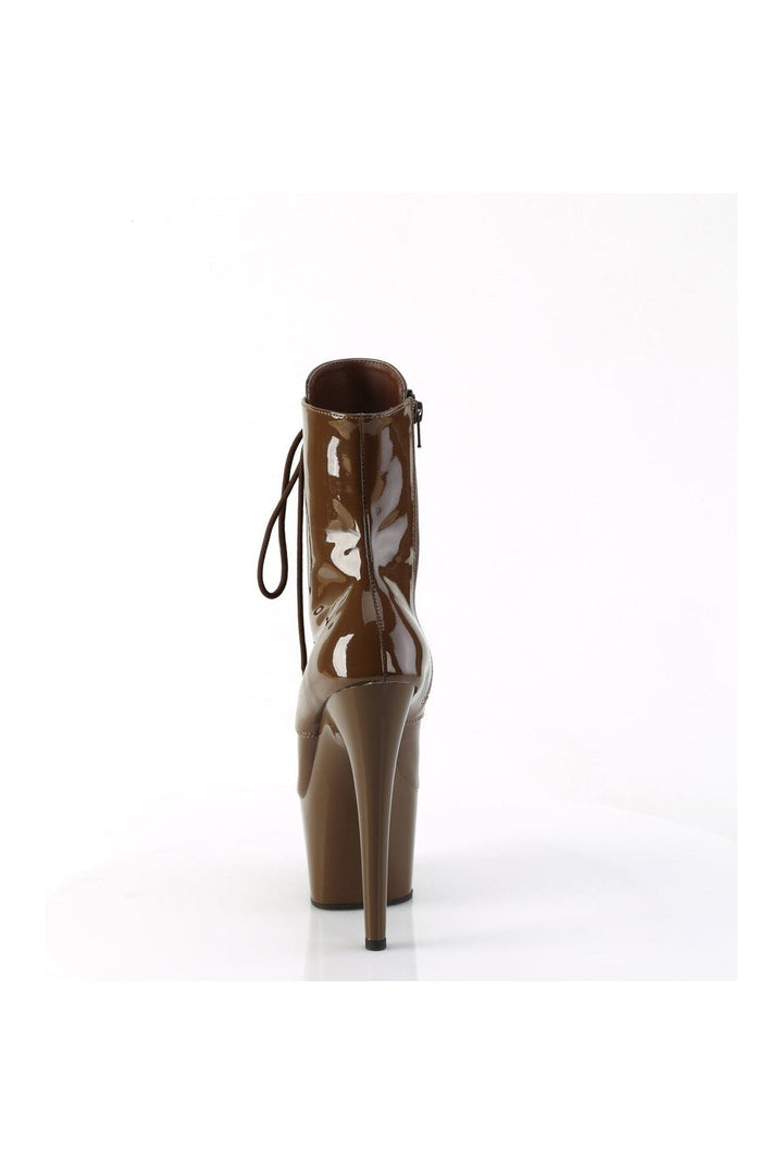 ADORE-1020 Brown Patent Ankle Boot-Ankle Boots-Pleaser-SEXYSHOES.COM
