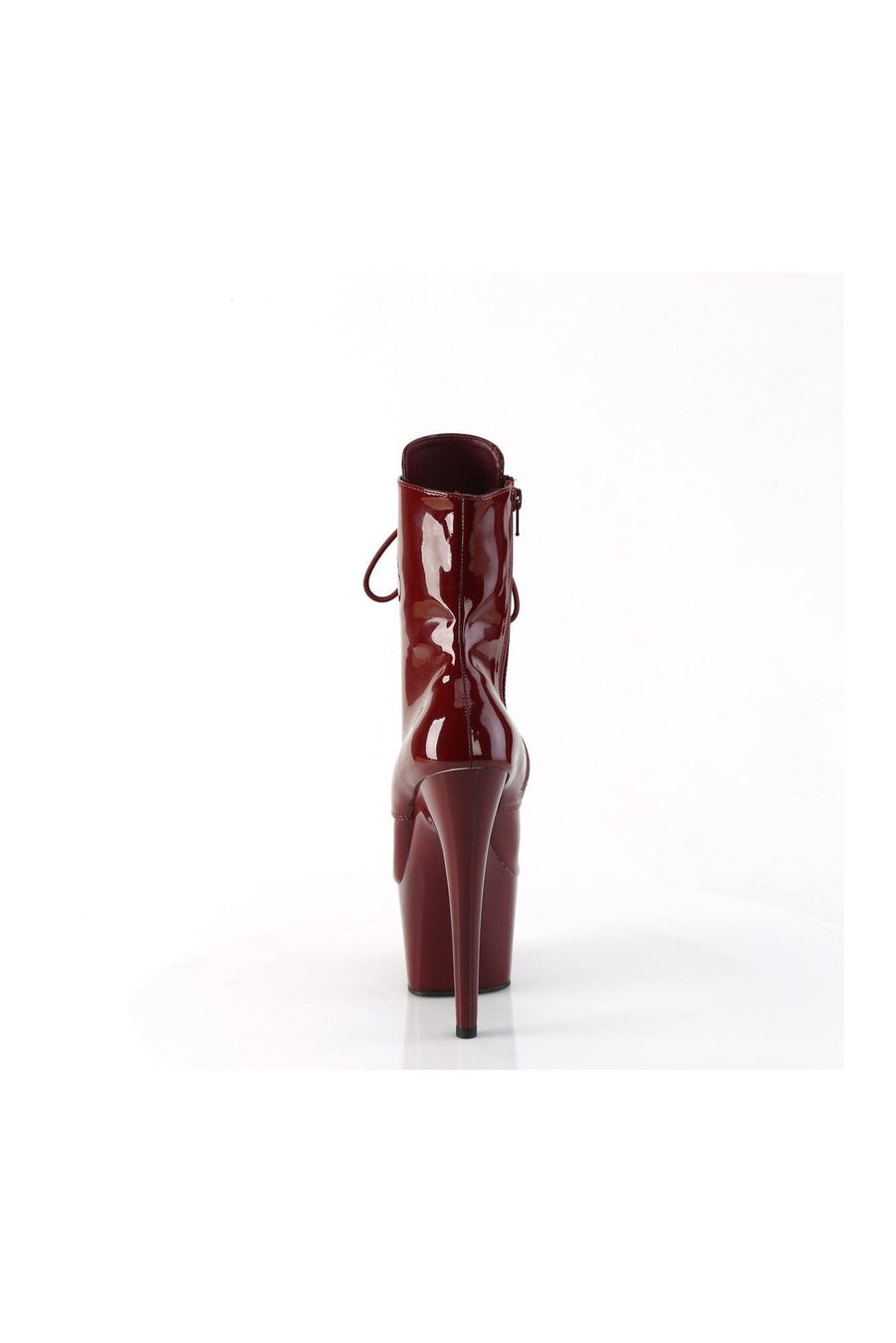 Pleaser ADORE-1020 Burgundy Patent Ankle Boot in Burgundy Patent