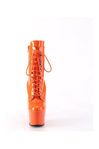 Pleaser ADORE-1020 Orange Patent Ankle Boot in Orange Patent