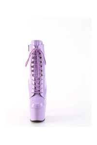 Pleaser ADORE-1020 Purple Patent Ankle Boot in Purple Patent